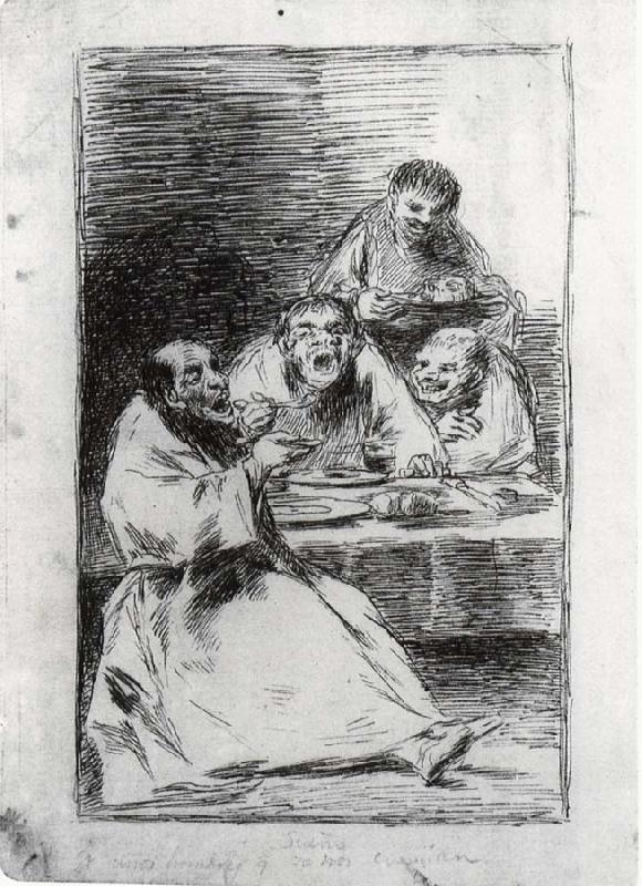 Francisco Goya Sueno De unos hombres